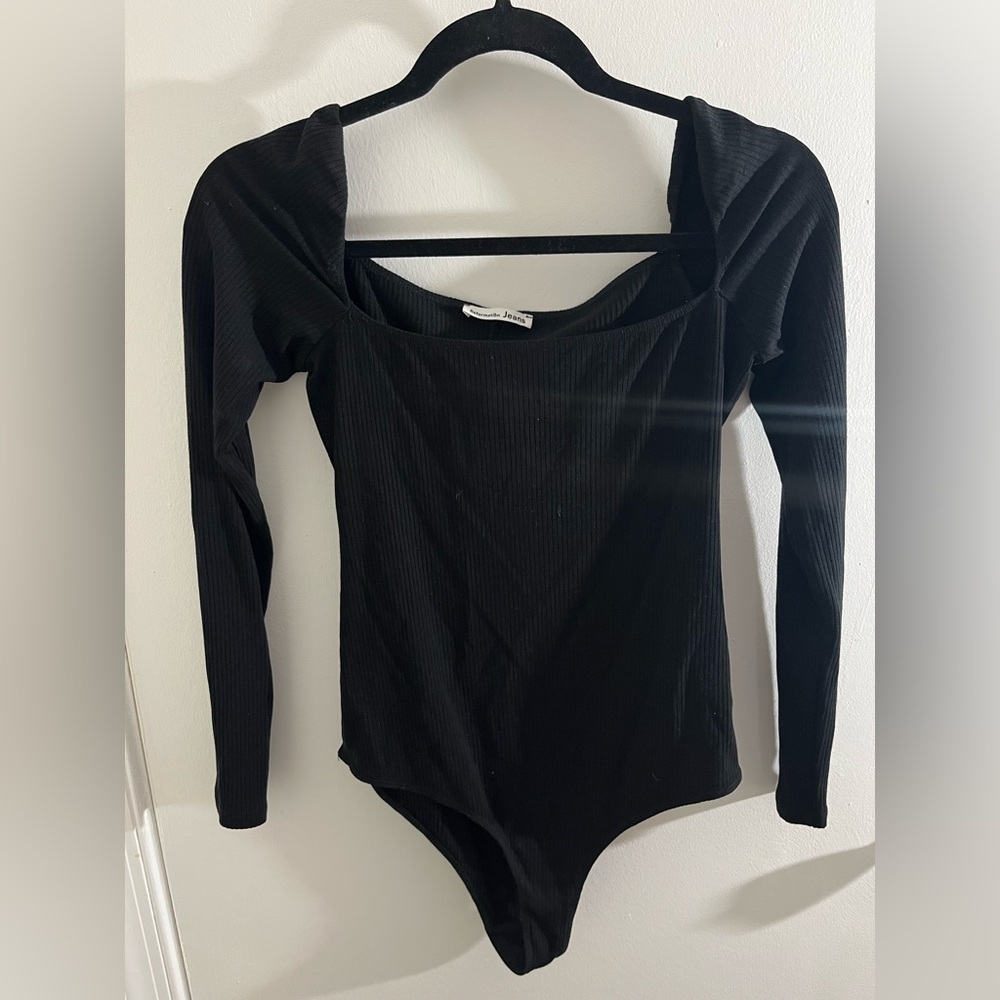 Reformation Gaia Black Ribbed Bodysuit - Picture 4 of 13